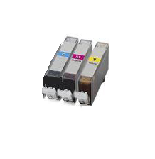 Canon CLI-526C/M/Y colorpack alternatieve inktpatronen met chip
